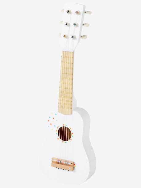 Guitarra de madera FSC® beige+blanco 