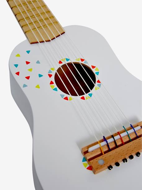 Guitarra de madera FSC® beige+blanco 