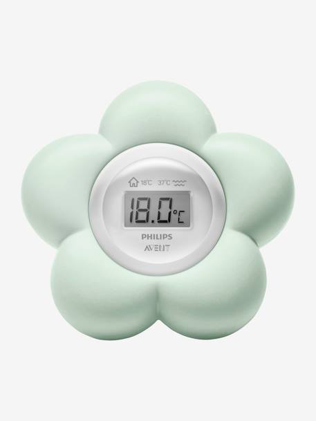 Termómetro digital 2 en 1 Philips AVENT forma flor VERDE CLARO LISO 