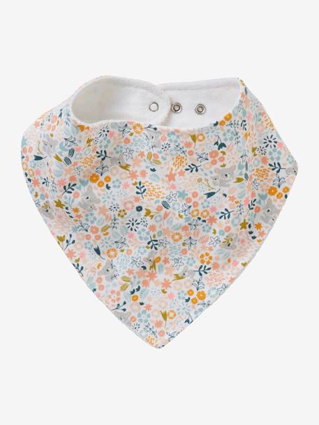 Pack de 2 baberos bandana BLANCO OSCURO ESTAMPADO 