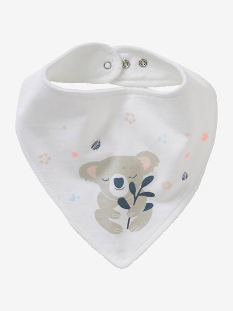 Pack de 2 baberos bandana BLANCO OSCURO ESTAMPADO 