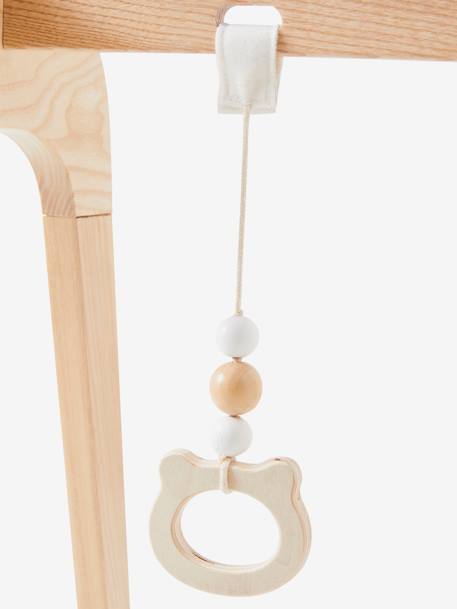 Arco de actividades modular de madera madera y blanco 