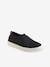 Zapatillas slip-on ecológicas, para niña NEGRO OSCURO LISO 