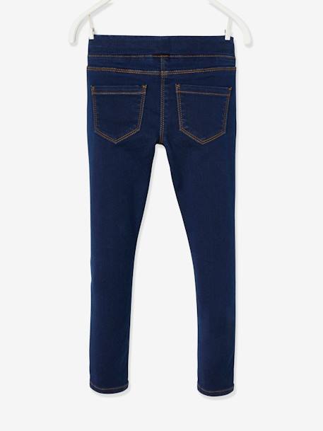 Treggings de denim 'waterless', para niña AZUL OSCURO LISO 