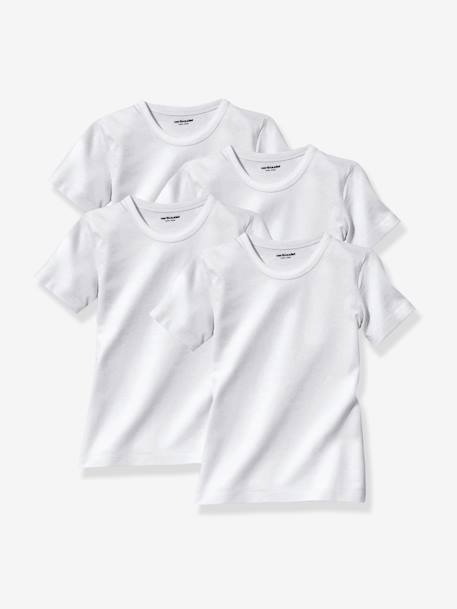 Pack de 4 camisetas de manga corta niño Blanco 