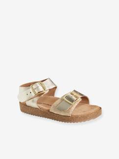 Calzado-Calzado niña (23-38)-Sandalias de piel acolchadas para niña