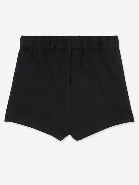 Pack de 2 shorties niña NEGRO OSCURO BICOLOR/MULTICOLO+Rosa claro liso 