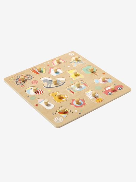 Puzzle con pivotes Happy de madera FSC® multicolor 