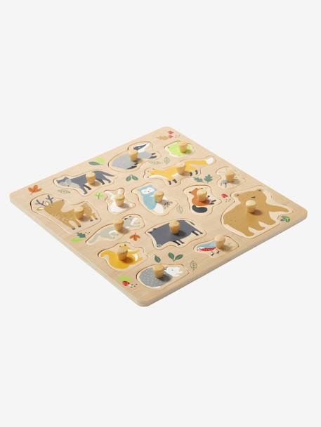 Puzzle de botones Classe Verte de madera FSC® multicolor 