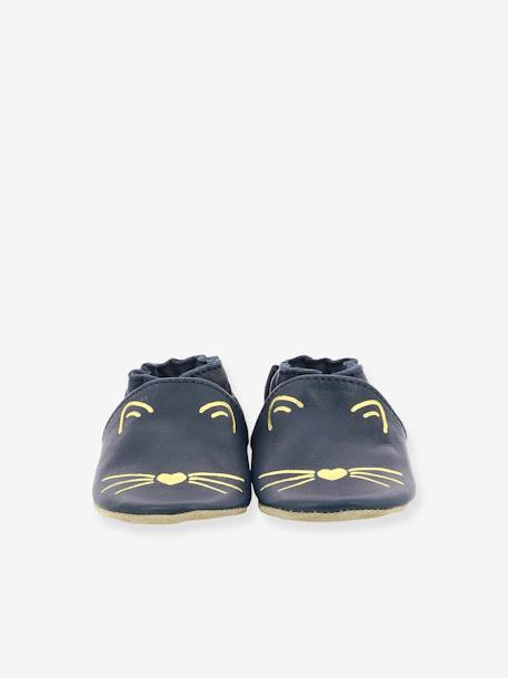 Zapatillas patucos Soft Soles Goldy Cat ROBEEZ© AZUL OSCURO LISO CON MOTIVOS+ROSA CLARO LISO CON MOTIVOS 