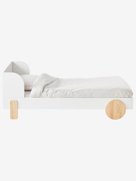 Cama evolutiva infantil Línea Rollie BLANCO CLARO LISO 