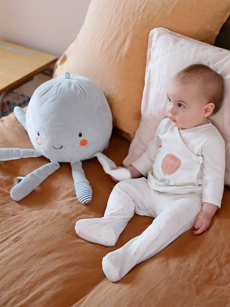 Peluche de actividades Pulpo gigante gris 