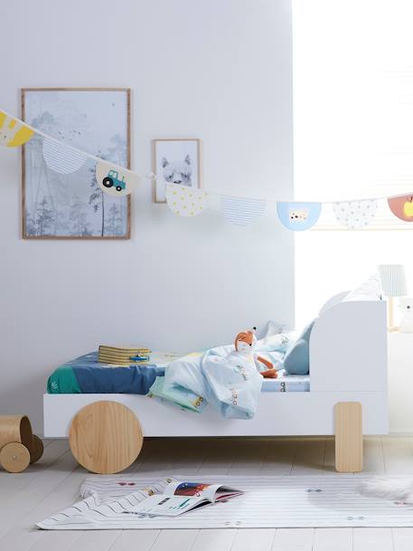 Cama evolutiva infantil Línea Rollie BLANCO CLARO LISO 