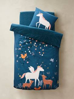 Textil Hogar y Decoración-Conjunto de funda nórdica + funda de almohada infantil Bosque encantado