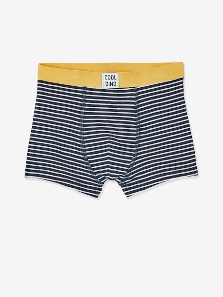 Pack de 5 boxers stretch para niño Dino AZUL OSCURO ESTAMPADO 