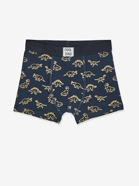 Pack de 5 boxers stretch para niño Dino AZUL OSCURO ESTAMPADO 