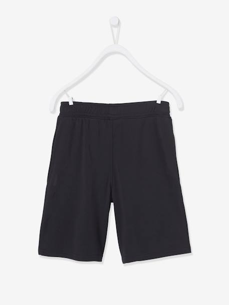 Short deportivo Numero 10 de tejido técnico AZUL MEDIO LISO CON MOTIVOS+NEGRO OSCURO LISO CON MOTIVOS 