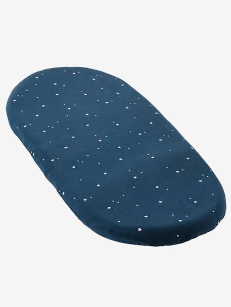 Funda para capazo AZUL OSCURO ESTAMPADO+BLANCO MEDIO ESTAMPADO 