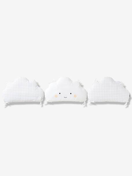 Protector de cuna modular Nuage d'Etoiles BLANCO CLARO LISO CON MOTIVOS 