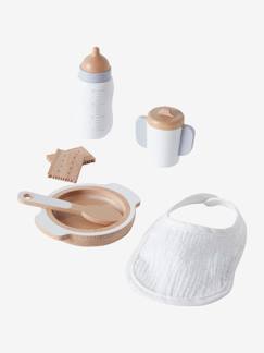 Juguetes-Muñecas y muñecos-Conjunto de accesorios de comida para muñecas de madera FSC®