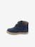 Botines para bebé niño Tackeasy KICKERS® AZUL OSCURO LISO+burdeos+caqui 