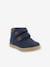 Botines para bebé niño Tackeasy KICKERS® AZUL OSCURO LISO+burdeos+caqui 