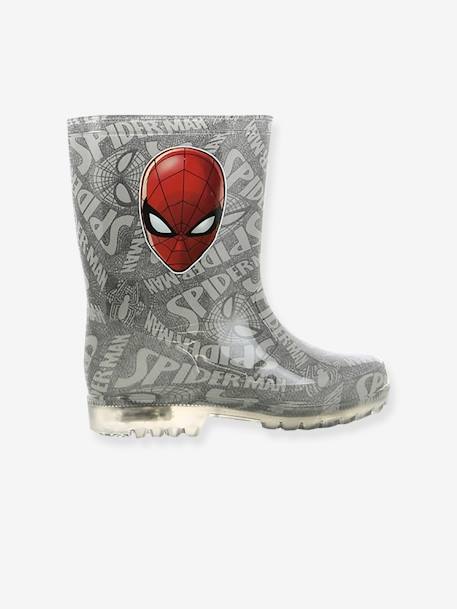 Botas de agua con suela luminosa Spiderman® GRIS CLARO ESTAMPADO 