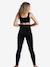 Leggings de embarazo de tejido stretch con memoria de forma CARRIWELL NEGRO MEDIO LISO 