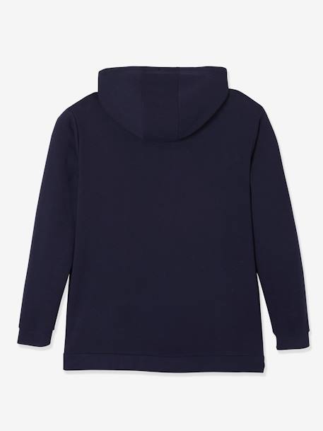 Sudadera evolutiva para embarazo y postparto AZUL OSCURO LISO 