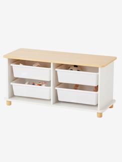 Rincón de lectura-Habitación y Organización-Mueble para organización + cajas de plástico Ptilou