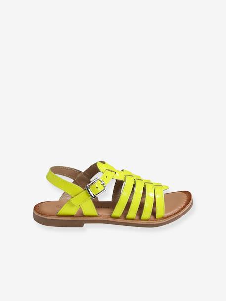 Sandalias con múltiples correas, para niña AMARILLO FUERTE LISO+lote marrón+MARRON CLARO LISO CON MOTIVOS 