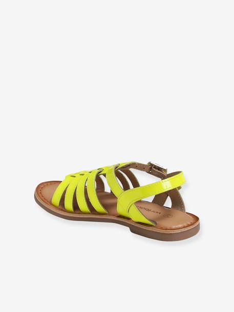 Sandalias con múltiples correas, para niña AMARILLO FUERTE LISO+lote marrón+MARRON CLARO LISO CON MOTIVOS 