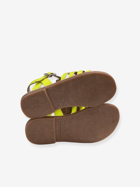 Sandalias con múltiples correas, para niña AMARILLO FUERTE LISO+lote marrón+MARRON CLARO LISO CON MOTIVOS 