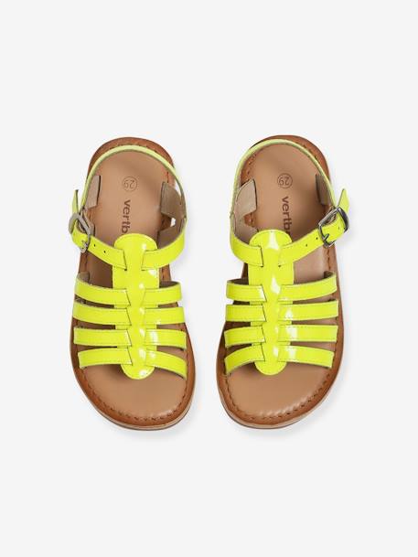 Sandalias con múltiples correas, para niña AMARILLO FUERTE LISO+lote marrón+MARRON CLARO LISO CON MOTIVOS 