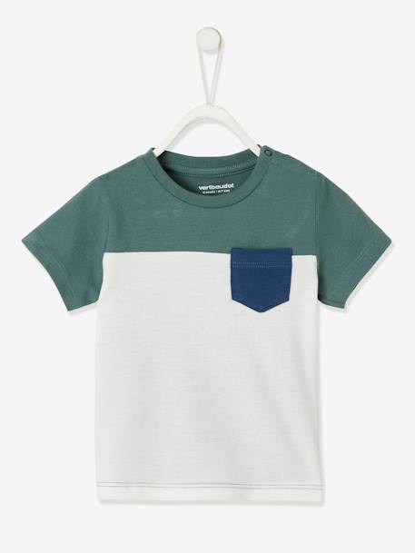 Bebé-Camiseta colorblock de manga corta para bebé