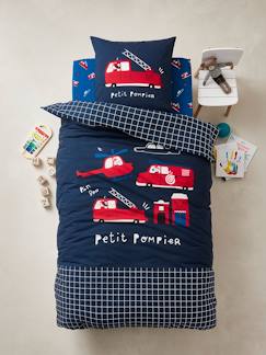 Ideas de Decoración-Textil Hogar y Decoración-Conjunto de funda nórdica + funda de almohada infantil Petit Pompier