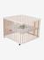 Parque plegable de madera Vertbaudet BEIGE CLARO LISO+BLANCO CLARO LISO 