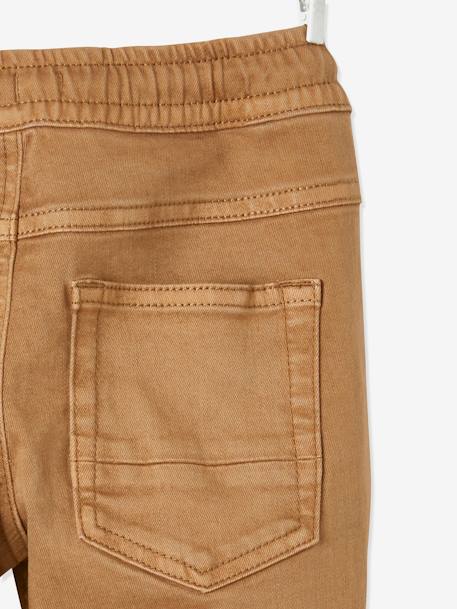 Pantalón a color fácil de vestir, para niño azul oscuro+BEIGE MEDIO LISO CON MOTIVOS 