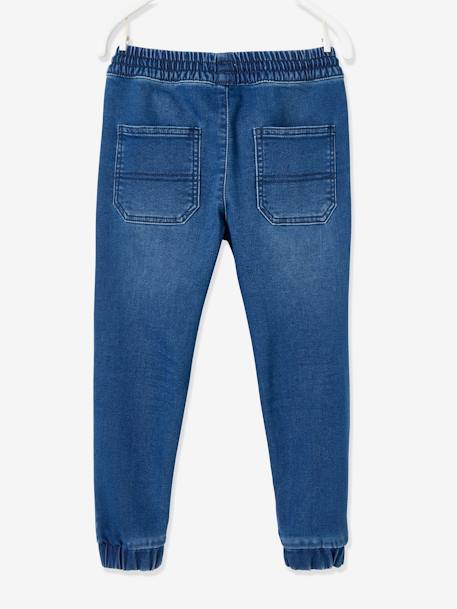 Pantalón de felpa efecto denim, fácil de vestir, para niño AZUL OSCURO LAVADO+denim gris 