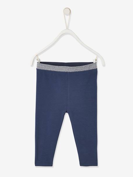 Bebé-Pantalones, vaqueros -Leggings con cintura brillante para bebé niña