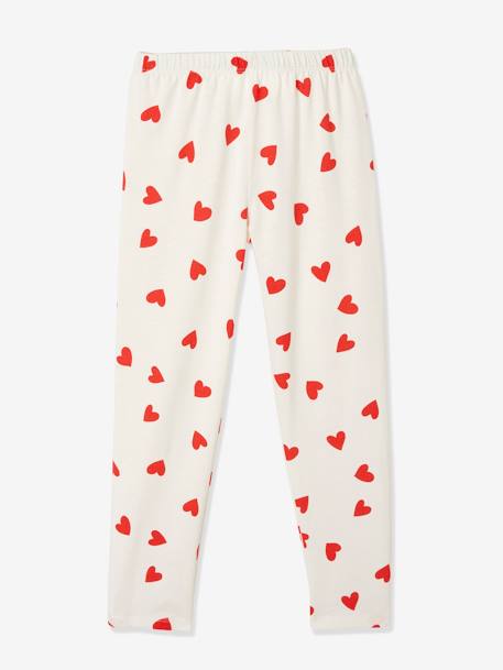 Pack de 2 pijamas corazones BLANCO CLARO LISO CON MOTIVOS 