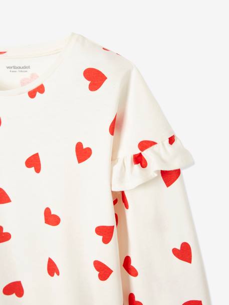 Pack de 2 pijamas corazones BLANCO CLARO LISO CON MOTIVOS 