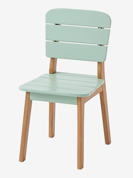 Silla infantil para exterior BLANCO CLARO LISO+VERDE OSCURO LISO 