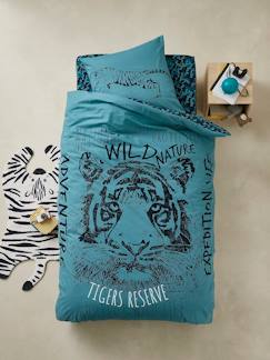 Textil Hogar y Decoración-Ropa de cama niños-Fundas nórdicas-Conjunto de funda nórdica + funda de almohada Tiger