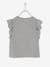 Camiseta con volantes Disney Frozen® GRIS MEDIO JASPEADO 