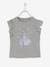 Camiseta con volantes Disney Frozen® GRIS MEDIO JASPEADO 