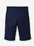 Bermudas de ceremonia lino/algodón para niño CYRILLUS AZUL OSCURO LISO 