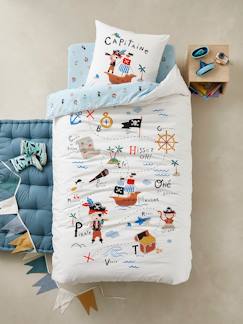 Ideas de Decoración - El nidito de 3-6 años-Conjunto de funda nórdica + funda de almohada infantil Piratas