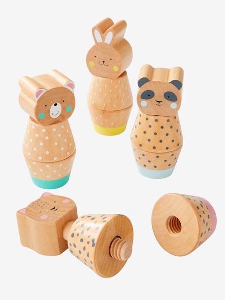 Juego de animales para montar, de madera FSC® multicolor 