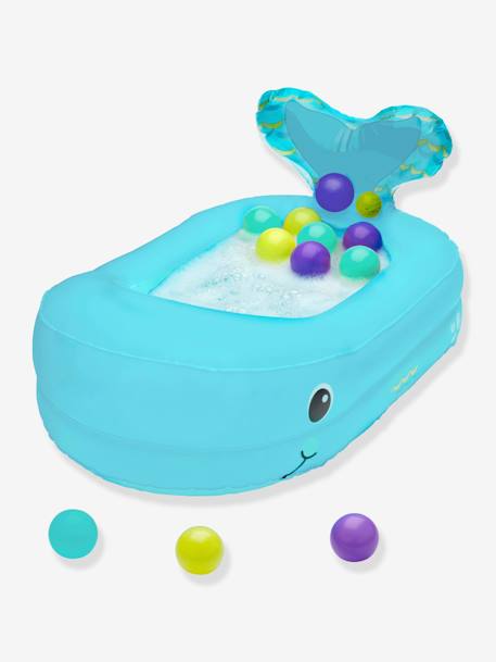 Bañera inflable Ballena - INFANTINO AZUL MEDIO LISO 